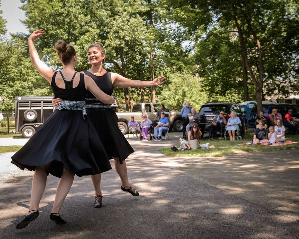 Chicago Scots Dancing at Summer Picnic
